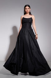 Ball Gown With Crystal Embroidered Bodice