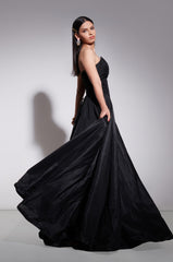 Ball Gown With Crystal Embroidered Bodice