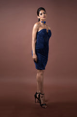 Pleated Structured Dress