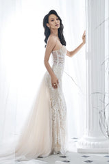 Blush sequins gown
