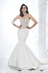 Cream Mermaid Gown